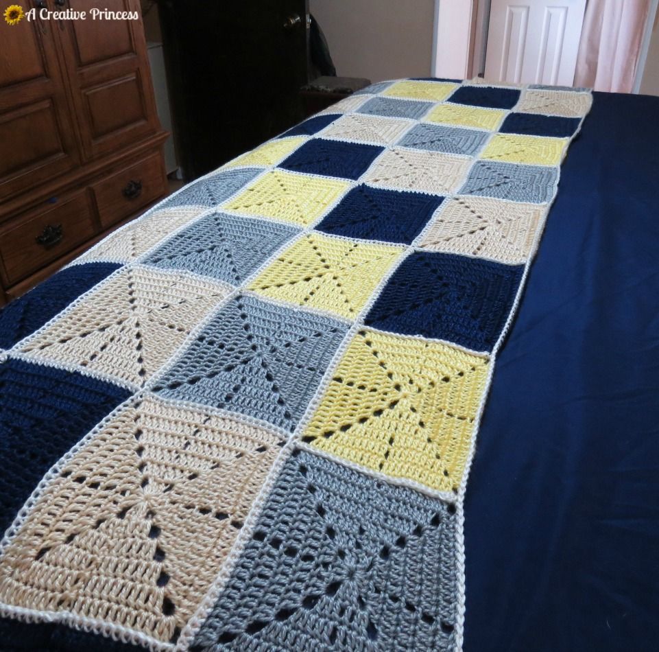 Crocheted Bed Runner DIY